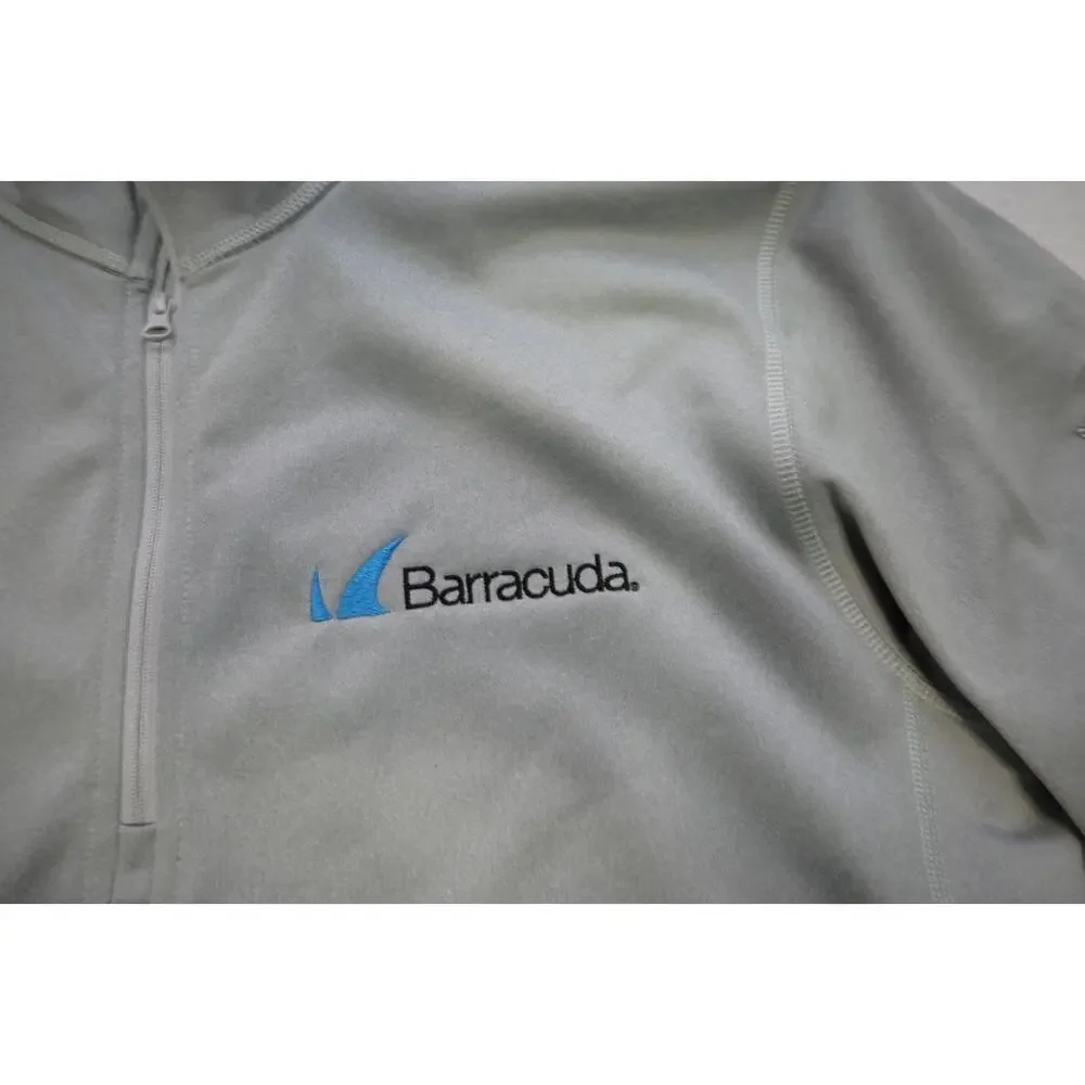 North Face Fleece 1/4 Zip Athetic Jacket‎ Long Sleeve Gray Mens Size Large